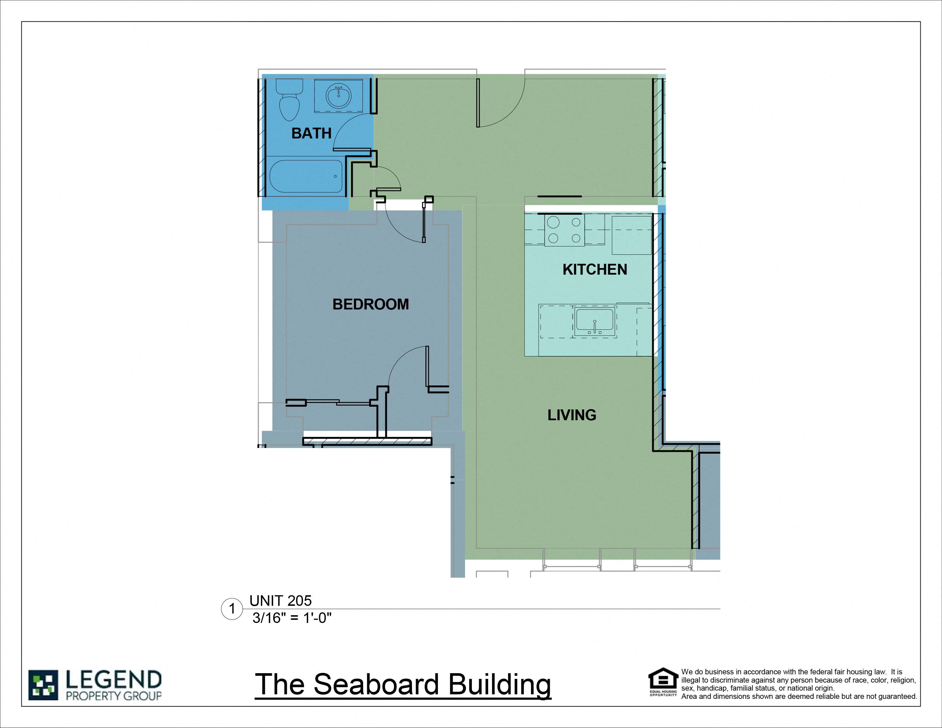 Floor Plans of The Seaboard Building in Portsmouth, VA